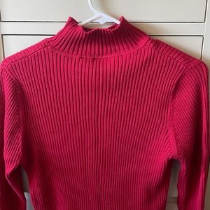 Thrifted Red Turtle Neck